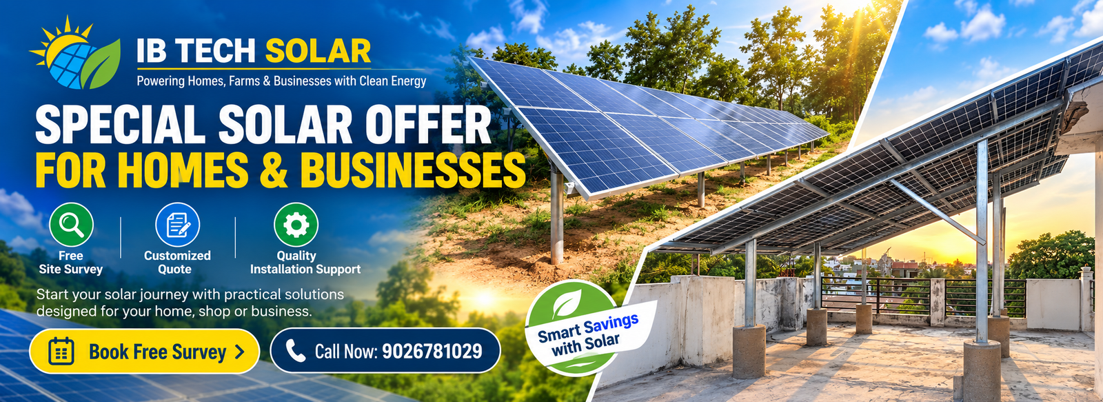 IB Tech Solar special solar offer banner