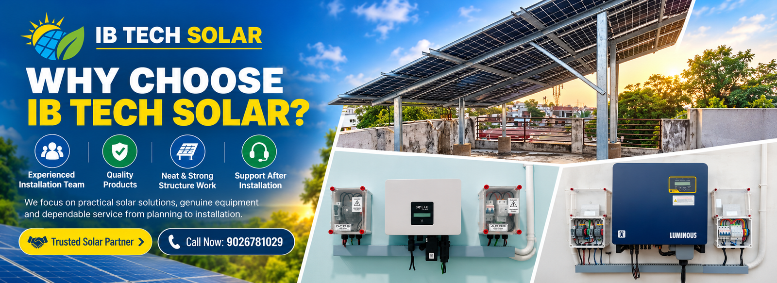 IB Tech Solar why choose us banner
